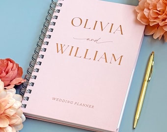 Wedding Planner Book Personalized Wedding Planning Organizer Bridal Shower Gift for Bride Couple Engagement Gift Idea for Future Mrs