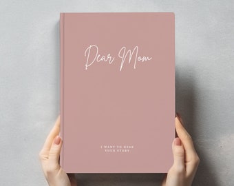 Mom Story Journal Keepsake Gift Mom I Want To Hear Your Story Memory Journal for Mom Birthday Gift Personalized Journal Custom Memory Book