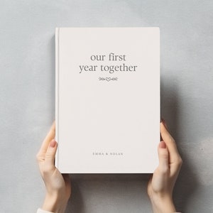 Personalized Journal 1st Anniversary Gift Couples Journal First Anniversary Gift for Husband Memories Together Little Book of Us Couple Gift
