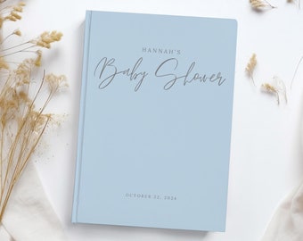 Libro de firmas para baby shower, libro de recuerdos para baby shower, libro de firmas para baby shower, libro personalizado con deseos para regalo de baby shower, HJ011P