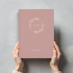 Dagboek met monogram op maat notitieboek gepersonaliseerd cadeau voor vriend Naam dagboek hardcover notitieboek gepersonaliseerd dagboek Waardering geschenken