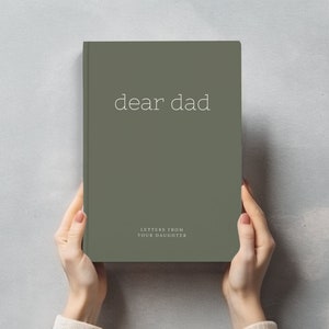 Carnet de lettres à papa, cher papa, journal personnalisé, carnet de notes personnalisé, carnet de deuil, cadeau commémoratif de papa, cadeau de fête des pères