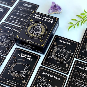 Yoga Cards Yoga Pose Cards Asana Cards Yoga Flashcards Yoga Poses Yoga Teacher Training Yoga Teacher Gift Yoga Gifts for Teacher Yoga Asanas