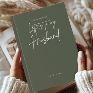 Cartas para mi esposo Diario Regalos personalizados para el esposo Regalo de aniversario para el esposo Cumpleaños del esposo Regalo personalizado de un año para él