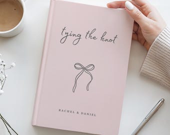 Tying the Knot Wedding Notebook Future Bride Gift Wedding Planner Book Couple Engagement Gift Personalized Journal Bridal Shower Gift