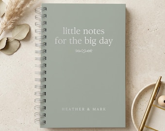 Minimalist Wedding Planner Personalized Wedding Planning Book with Gold Foil, Bridal Shower Gift from Bridal Party to Bride Engaged Gift