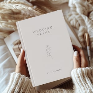 Wedding Notebook Engagement Gift Wedding Planner Book Future Bride Gift Couple Engagement Personalized Journal Bridal Shower Gift for Brides