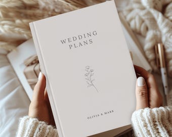 Wedding Notebook Engagement Gift Wedding Planner Book Future Bride Gift Couple Engagement Personalized Journal Bridal Shower Gift for Brides