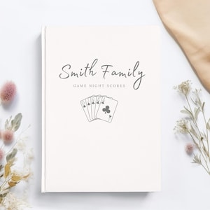 Family Game Night Score Book Family Gaming Gift for Board Game Lover Gifts Wedding Gift for Couples Game Night Family Fun Gift Family Gifts
