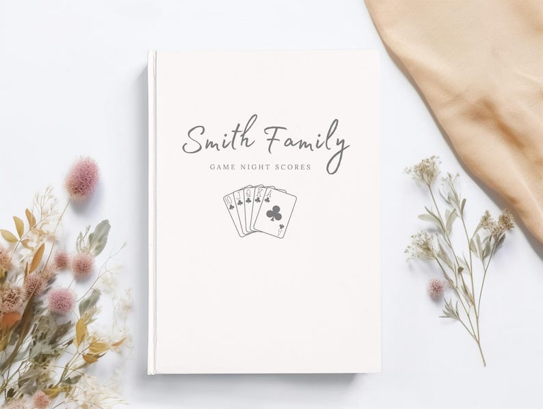 Family Game Night Score Book Family Gaming Gift for Board Game Lover Gifts Wedding Gift for Couples Game Night Family Fun Gift Family Gifts