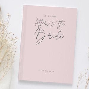 Letters to the Bride Book Bridal Shower Gift from Bridal Party to Bride Keepsake Wedding Gift Bridal Shower Guest Book Personalized Wedding