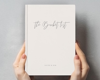 Bucketlist-dagboek Aangepast bucketlist-boek Cadeau eerste verjaardag voor koppels 1e verjaardagscadeau voor vrouw Huwelijkscadeau Adventure-boek