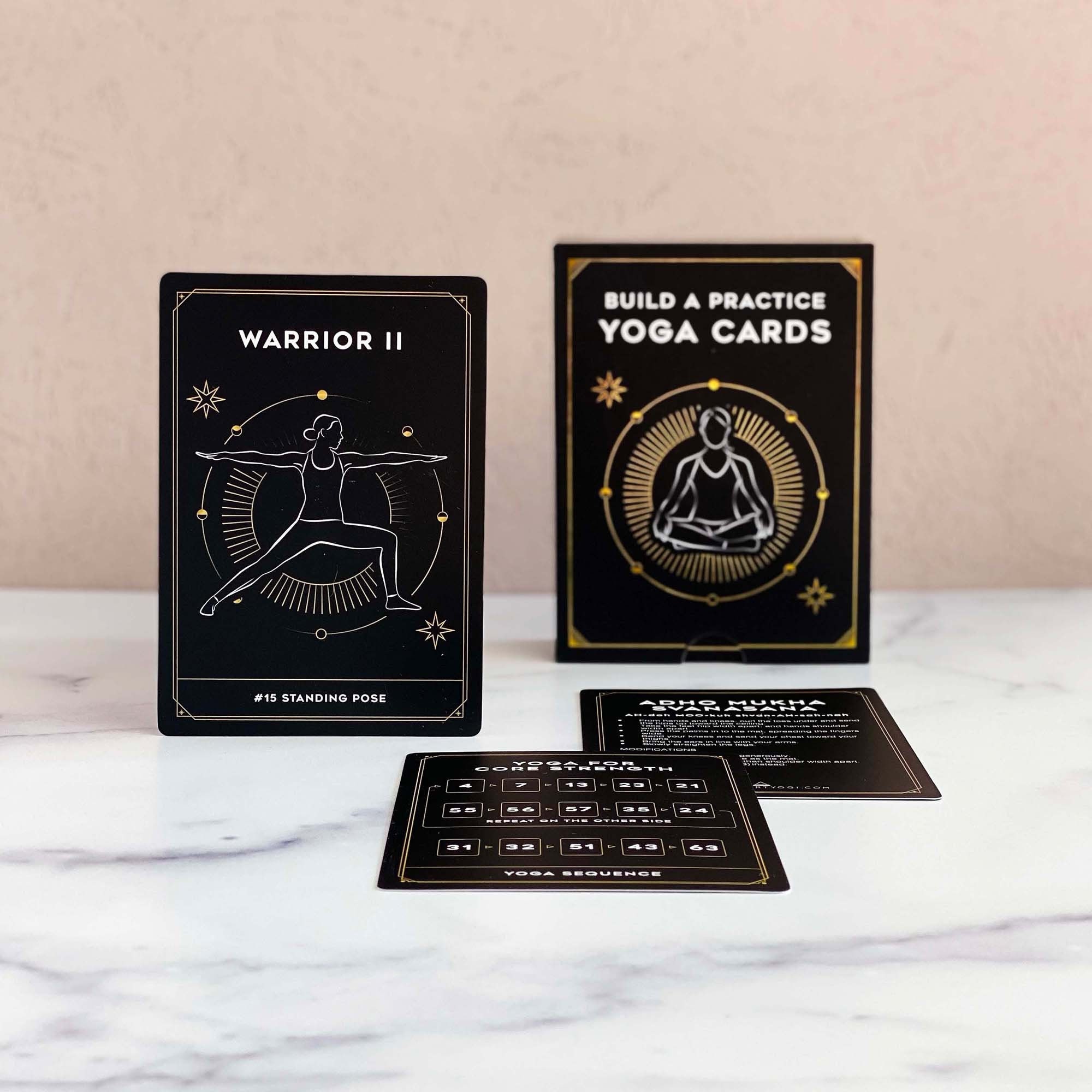 Yoga Cards, Build a Practice Yoga Cards, Asana Flashcards, Yoga Poses…