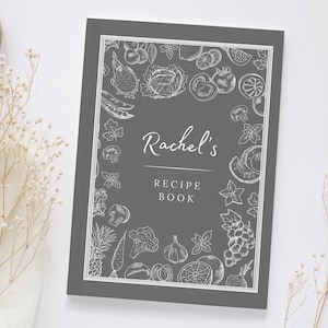 Custom Recipe Book Cookbook Wedding Gift Idea Cooking Gift for Her Moms Christmas Gift Personalized Journal Recipe Notebook Gifts for Chefs
