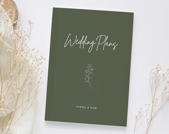 Wedding Notebook Engagement Gift Wedding Planner Book Future Bride Gift Couple Engagement Personalized Journal Bridal Shower Gift for Brides