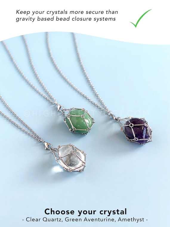 Interchangeable Crystal Holder Necklace - The Crystal Council