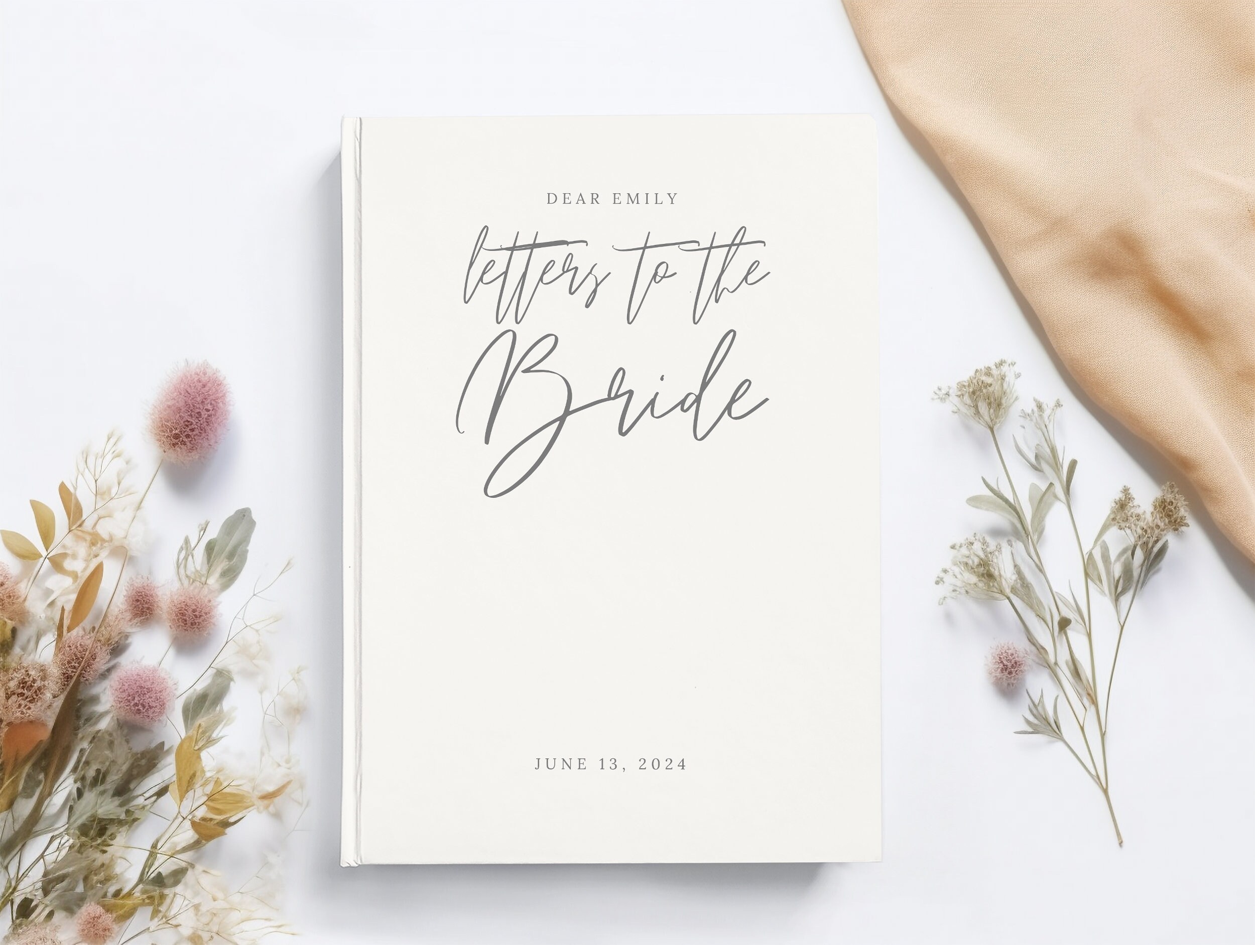 Something Blue Letters to the Bride Book Bridal Shower Gift from Bridal Party to Bride Keepsake Wedding Gift Bride Something Blue for Bride