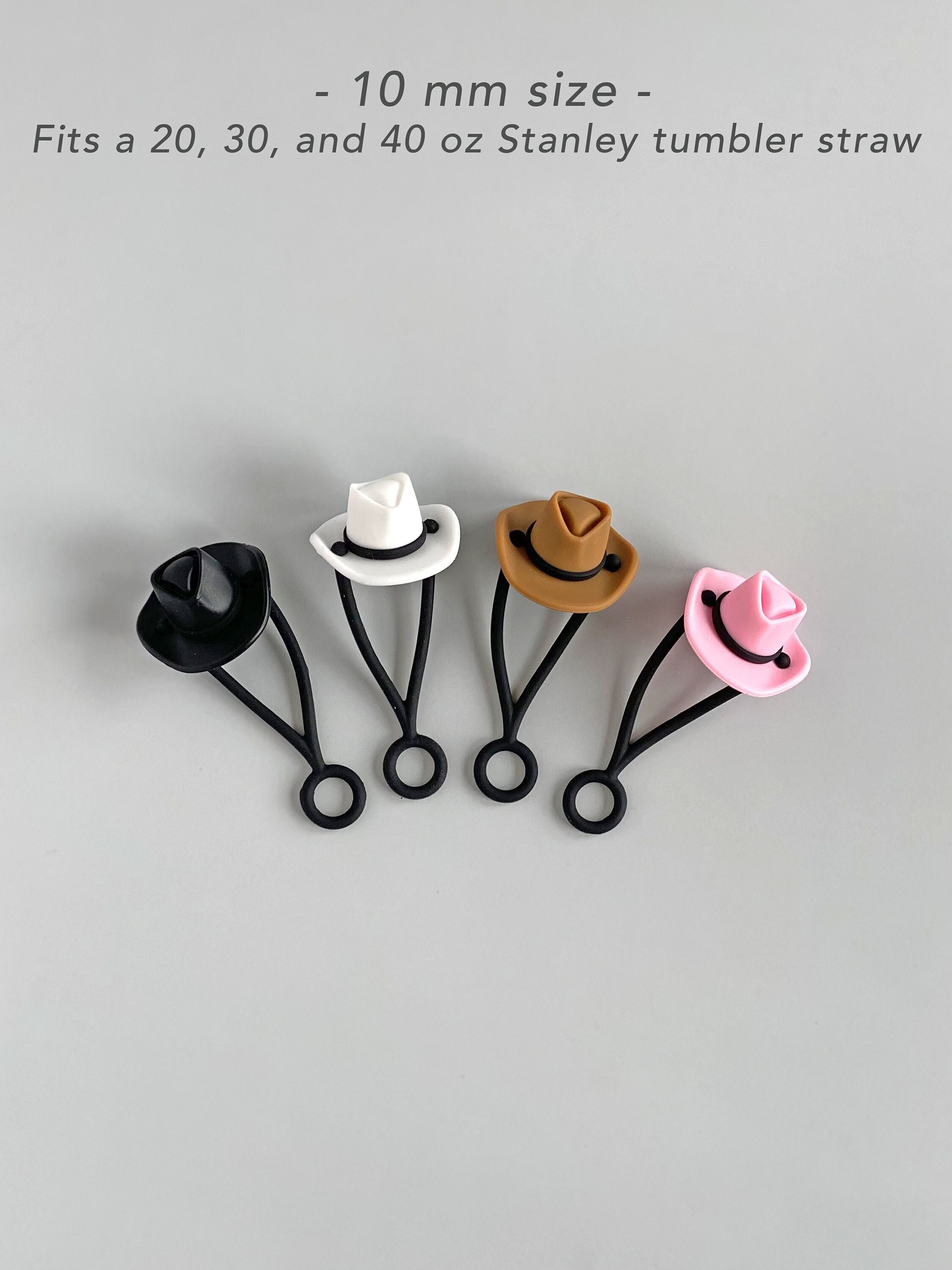 Cowboy Hat Straw Topper Western Cup Accessories Straw Topper Cowgirl Straw Cover 40 oz Cup Straw Cover for Tumbler Accessories Straw Cap