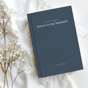 Cartas para o meu marido Diário Presentes personalizados para marido para presente de aniversário do marido Presente personalizado de aniversário de um ano para ele