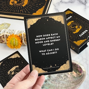 Meditation Journaling Prompt Cards Journal Prompt Cards Journaling Kit Mindfulness Gift Mindfulness Cards Mindful Mindfulness Journal Kit