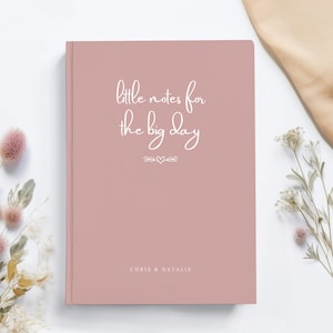 Wedding Notebook Engagement Gift Future Bride Gift Couple Engagement Personalized Journal Bridal Shower Gift from Bridal Party to Bride