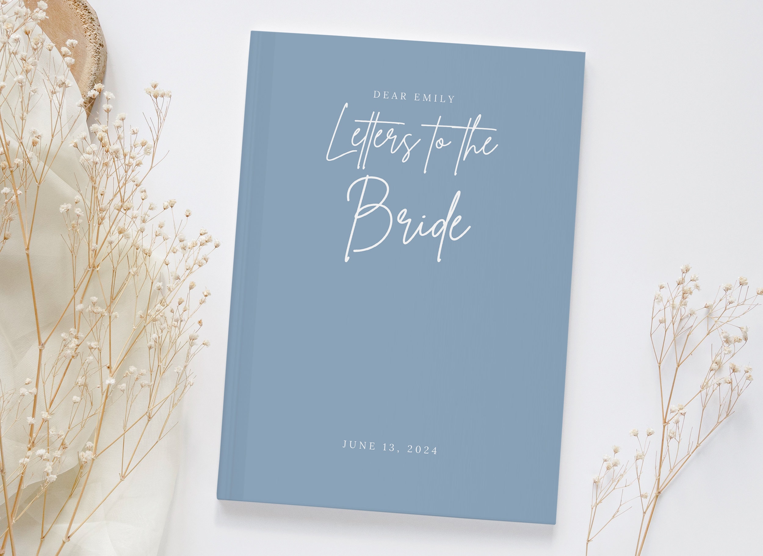 Something Blue Letters to the Bride Book Bridal Shower Gift from Bridal Party to Bride Keepsake Wedding Gift Bride Something Blue for Bride