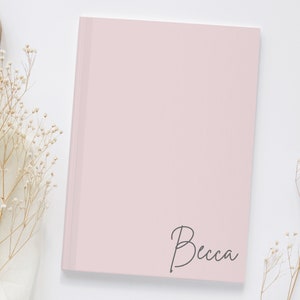 Personlig journal Inbunden namnjournal Anpassad anteckningsbok Personlig dagbok Present till familjen Anpassad journal Present till dotter, HJ042P