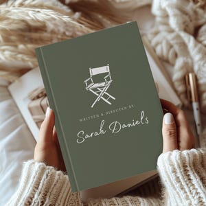 Director Gift Personalized Journal Producer Gift for Film Lover Gift Musicals Notebook Movie Lover Gift for Movie Script Film School Gift