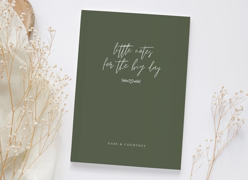 Wedding Notebook Engagement Gift Future Bride Gift Couple Engagement Personalized Journal Bridal Shower Gift from Bridal Party to Bride