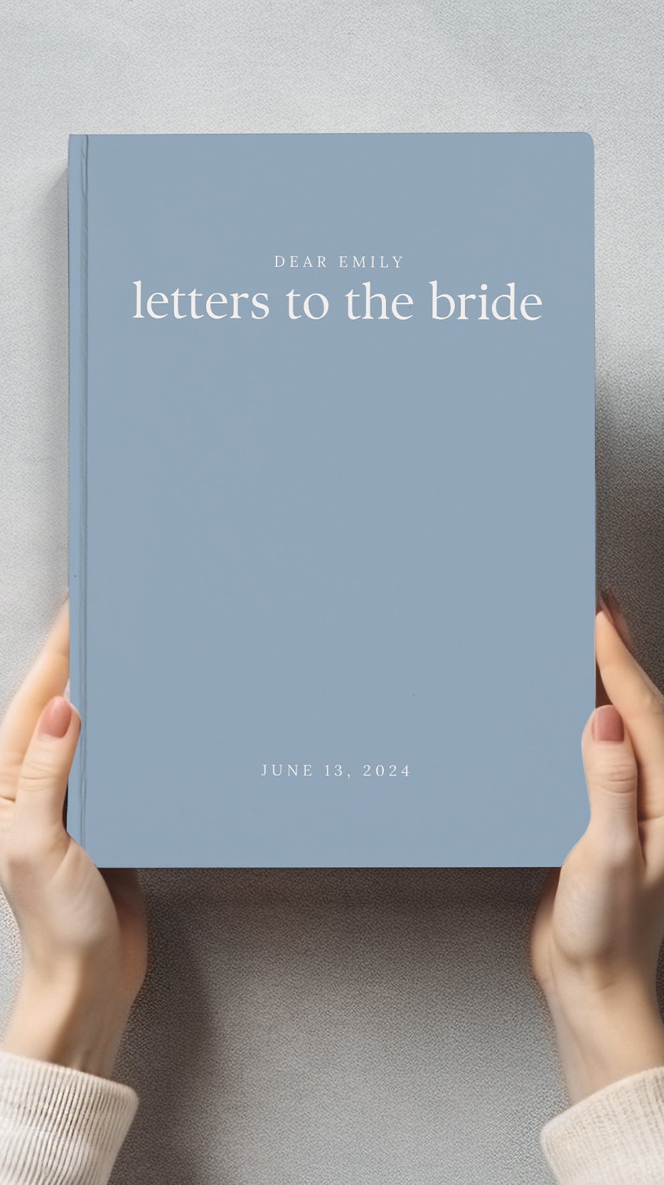 Something Blue Letters to the Bride Book Bridal Shower Gift from Bridal Party to Bride Keepsake Wedding Gift Bride Something Blue for Bride