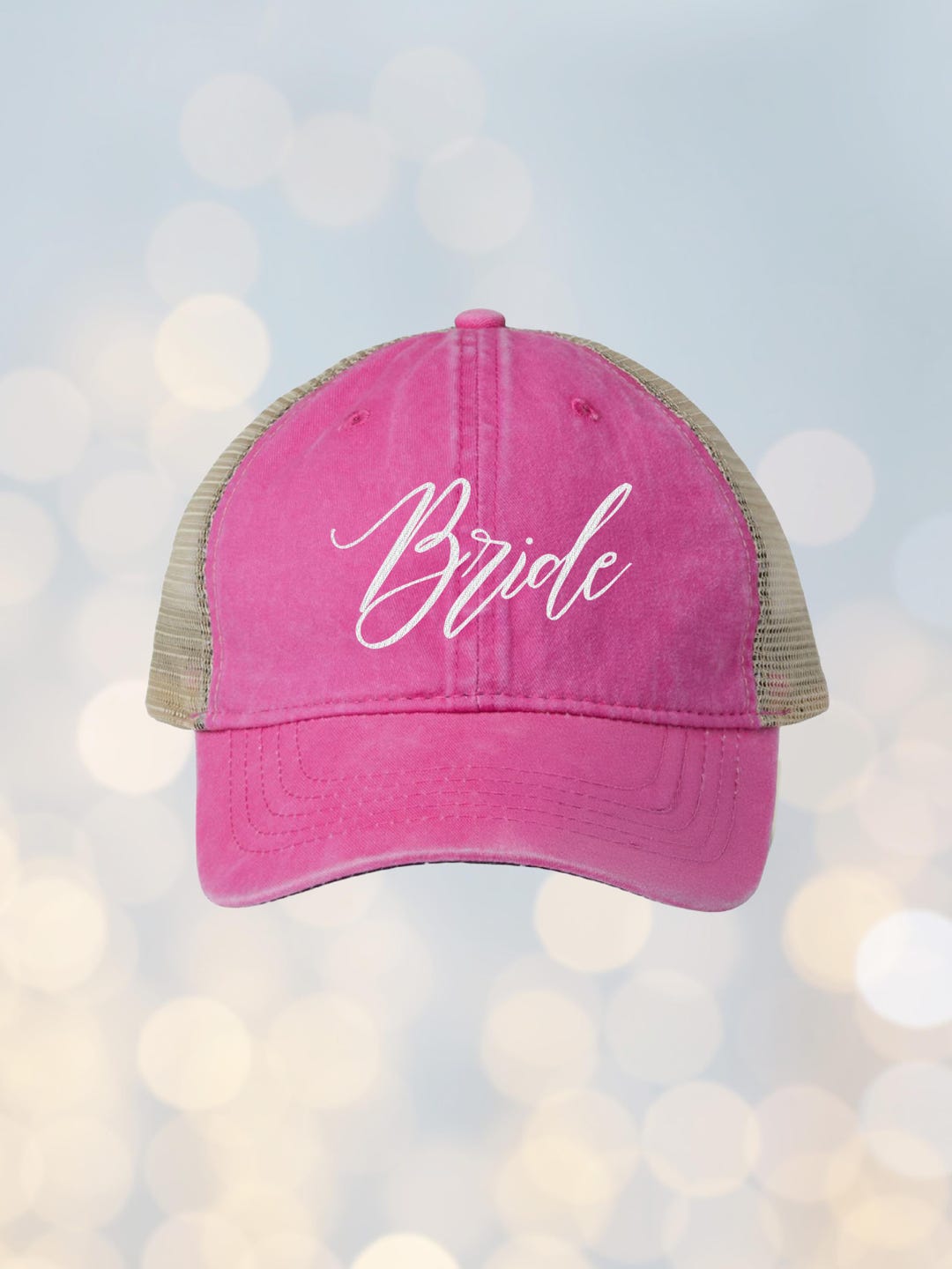 Custom Bride Hat Embroidered Cap Beach Bachelorette Weekend Wedding ...