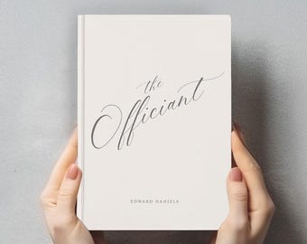 Custom Officiant Book Wedding Notebook Pastor Gift Ceremony Keepsake Reverend Gifts Personalized Journal Wedding Party Gift for Officiant