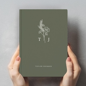 Custom Journal Monogrammed Notebook Personalized Gift for Friend Name Journal Hardcover Notebook Personalized Journal for Mom Daughter Gift