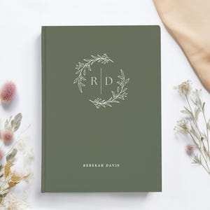 Monogrammed Journal Custom Notebook Personalized Gift for Friend Name Journal Hardcover Notebook Personalized Journal Appreciation Gifts