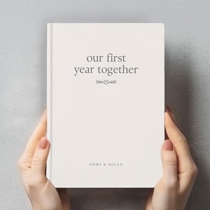 Personlig dagbok 1-årsjubileumspresent Pardagbok Första årsdagspresent till maken Minnen tillsammans Liten bok om oss Parpresent
