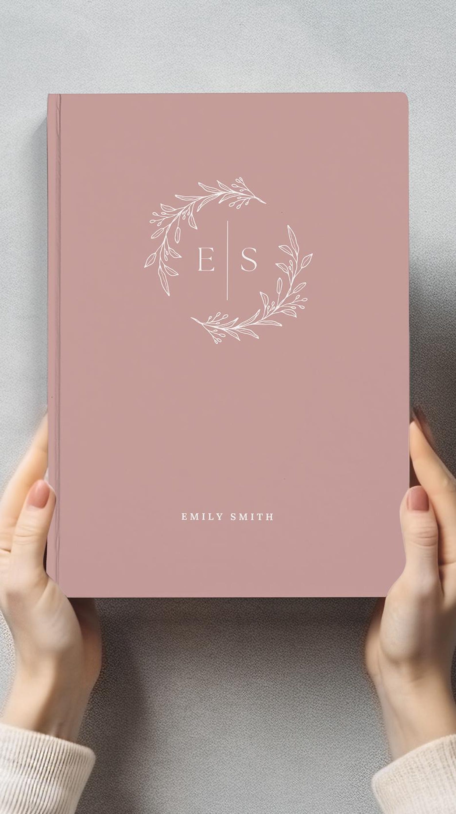 Monogrammed Journal Custom Notebook Personalized Gift for Friend Name ...