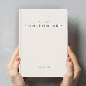 Libro de cartas a la novia Regalo de despedida de soltera de la fiesta nupcial a la novia Regalo de boda de recuerdo Libro de visitas de despedida de soltera Boda personalizada