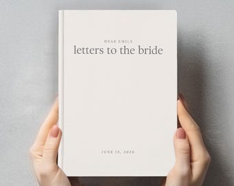 Letters to the Bride Book Bridal Shower Gift from Bridal Party to Bride Keepsake Wedding Gift Bridal Shower Guest Book Personalized Wedding