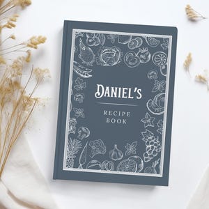 Custom Recipe Book Cookbook Wedding Gift Idea Cooking Gift for Her Moms Christmas Gift Personalized Journal Recipe Notebook Gifts for Chefs