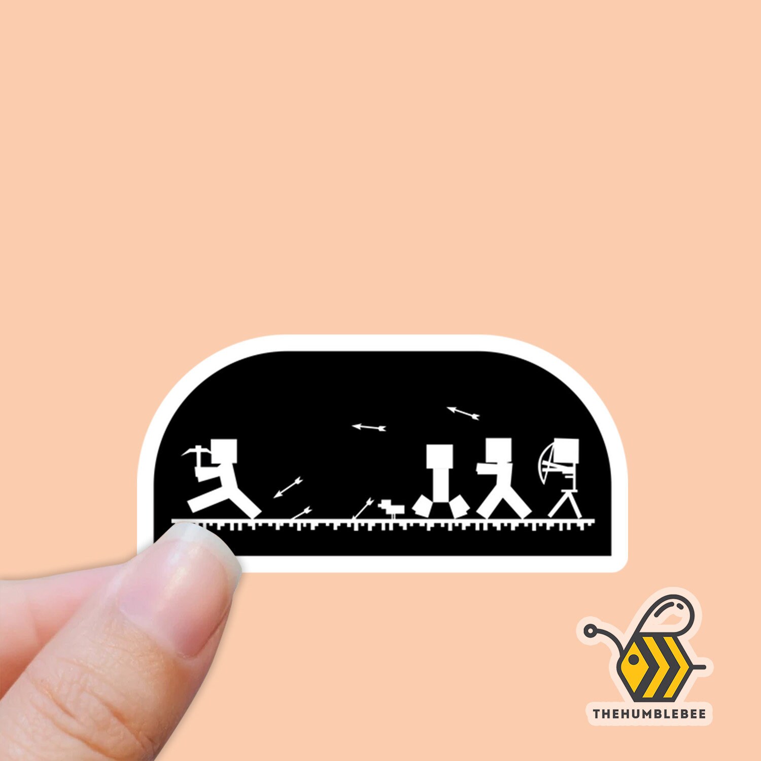 Minecraft Sticker Minecraft Bottle Laptop Waterproof Etsy