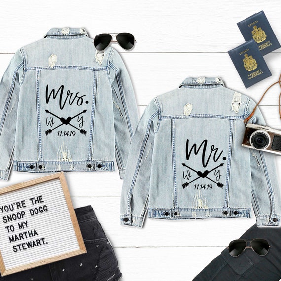 Mr and Mrs Decals/Bride Groom Jackets 