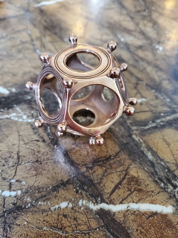 Roman Dodehedron Solid Copper Artifact Replica
