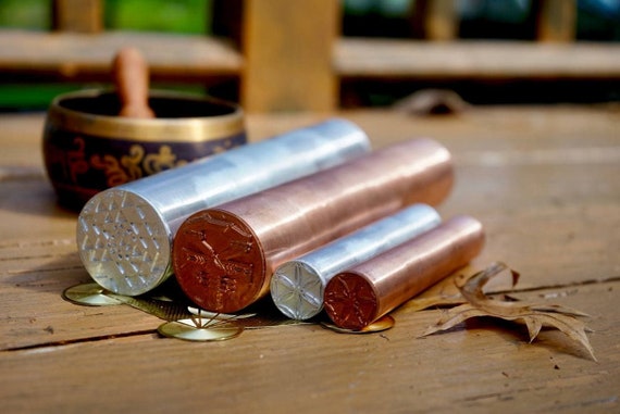 Giant Egyptian Tuning Calibration Healing Rods of Maat - Copper  & Zinc - Earth Rod edition for group and earth grid work