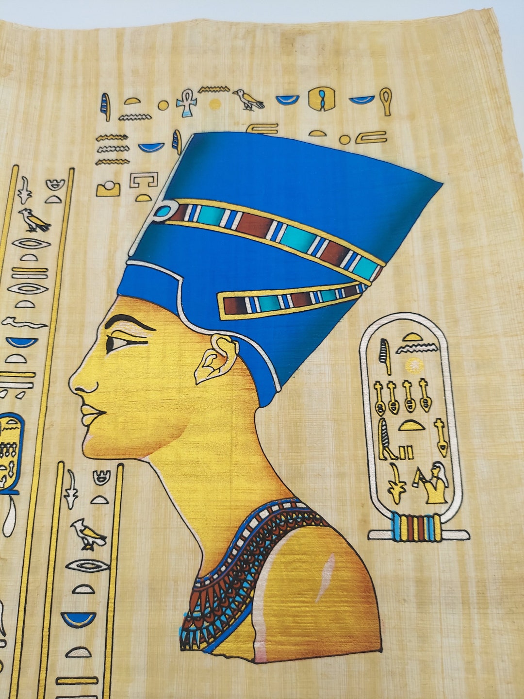 NileCart Collection Of 4 Sheets Egyptian Papyrus Paintings