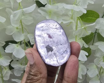 Gem Lepidolite Palmstone