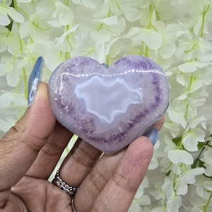 Amethyst x Agate Heart