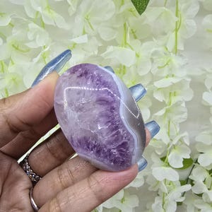 Amethyst x Agate Palm Stone