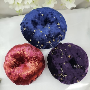 Crystal Cushion, Round, Crystal Pillow, Altar Pillow