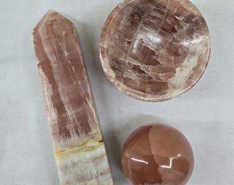 Rose Calcite Bundle