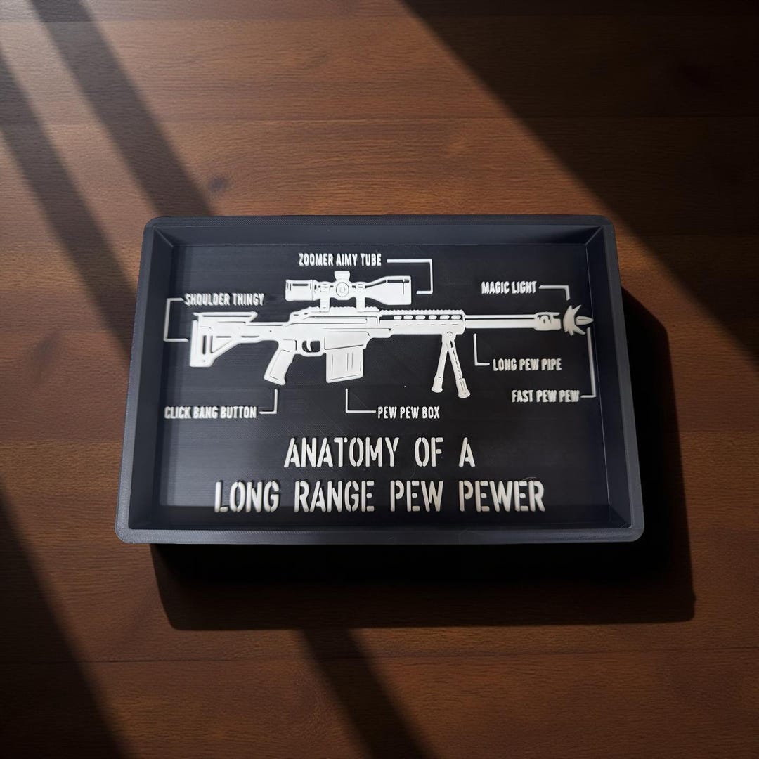 3D Printed Tactical EDC Tray – Rectangular Pocket Dump Organizer for ...
